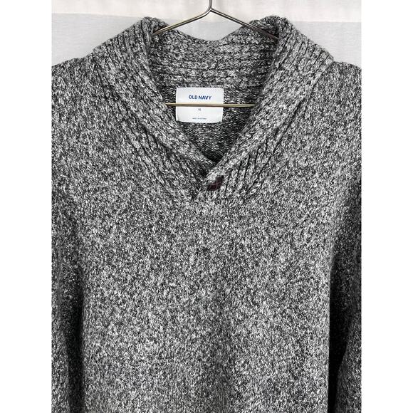 Old Navy Sweater Mens Shawl Collar Pullover Preppy Grandpa Countryside Cozy Warm - Picture 2 of 5